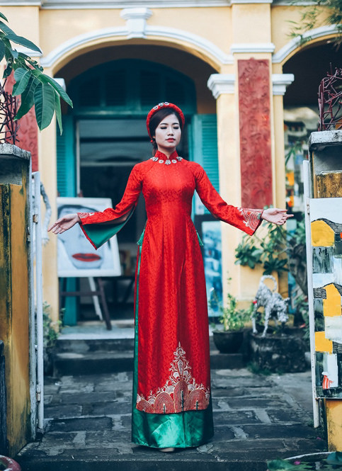 Vietnamese Traditional Ao Dai For Women, Ao Dai For Women, Vietnamese Dress  For Women, Ao Dai Dress For Women (S)